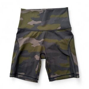 Aerie OFFLINE Goals Camo High Rise Bike Shorts 5” Biker Athleisure S